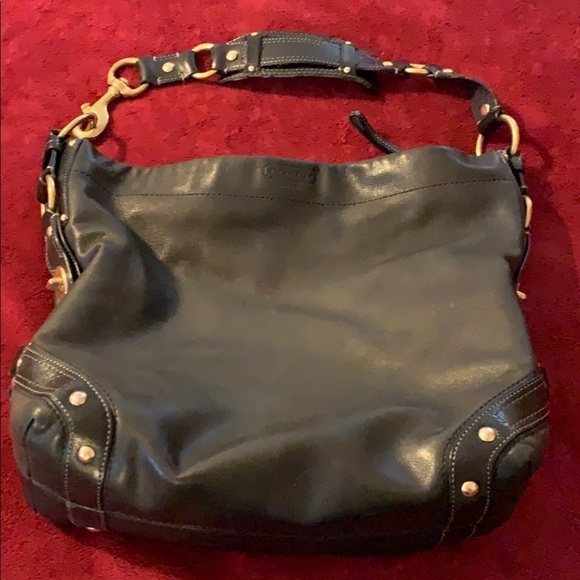 Coach 10616 Black leather Carly Large Hobo Bag - Picture 2 of 8